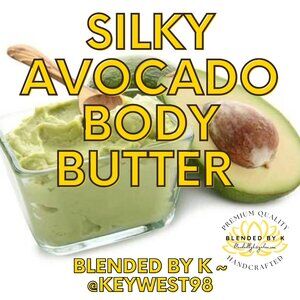 Silky Avocado Body Butter by Blended by K ~ 4 oz ~ LIMITED AVAIL DUE TO HEAT